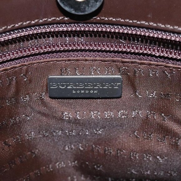 BURBERRY Nova Check Hand Bag PVC Beige Auth - Picture 14 of 16
